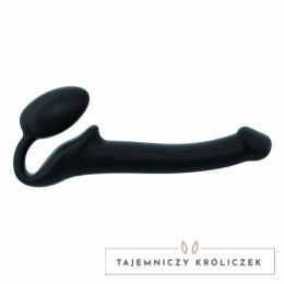 Strap-On-Me Bendable Black M - Model anatomiczny bez paska, silikonowy Strap-On-Me