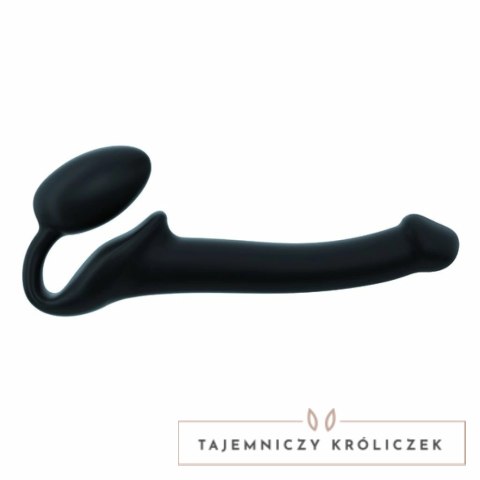 Strap-On-Me Bendable Black M - Model anatomiczny bez paska, silikonowy Strap-On-Me