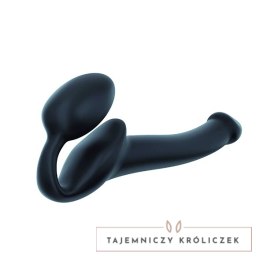 Strap-On-Me Bendable Black M - Model anatomiczny bez paska, silikonowy Strap-On-Me