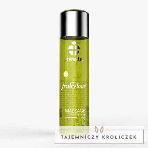Swede Fruity Love Olejek do masażu Vanilla Gold Pear 60ml, wegański Swede