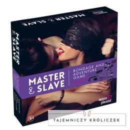 Tease & Please Master & Slave Bondage Game Zestaw z akcesoriami fioletowy Tease & Please