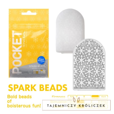 Tenga Pocket Spark Beads - podręczna maszyna intymna kieszonkowa Tenga