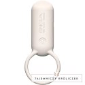 Tenga SVR Smart Vibe Ring Sand Beige - silikonowy pierścień wibrujący USB Tenga