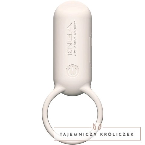 Tenga SVR Smart Vibe Ring Sand Beige - silikonowy pierścień wibrujący USB Tenga