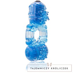 The Screaming O Big O 2 Blue - Podwojny pierścień wibrujący z dwoma silnikami The Screaming O