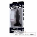The Screaming O Vibrating Plug Black - wibrujący korek silikonowy z pilotem The Screaming O