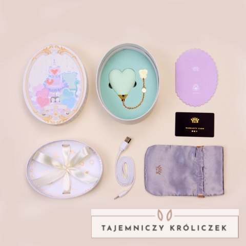 ZALO Baby Heart Melon Green masażer punktowy, silikonowy, Bluetooth Zalo