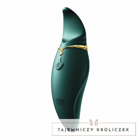 ZALO Hero Jewel Green - masażer pulsacyjny z kryształem, zielony Zalo