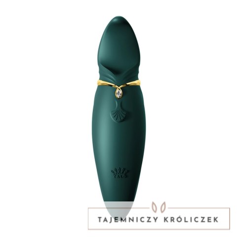 ZALO Hero Jewel Green - masażer pulsacyjny z kryształem, zielony Zalo