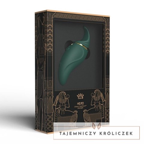 ZALO Hero Jewel Green - masażer pulsacyjny z kryształem, zielony Zalo