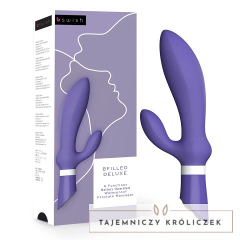B Swish bfilled Deluxe Twilight - silikonowy masażer z 6 trybami pracy B Swish