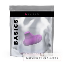 B Swish bteased Basic Orchid - stymulator palcowy, 5 trybow, silikon B Swish