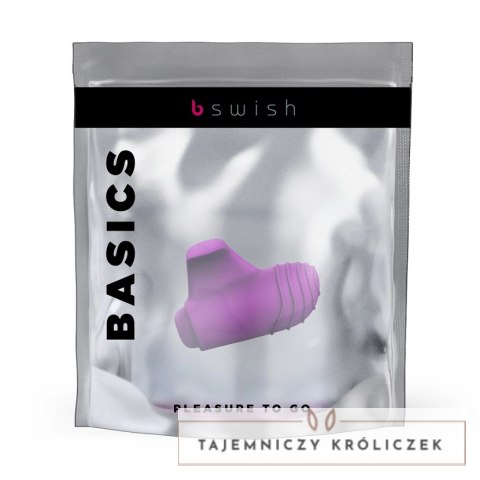 B Swish bteased Basic Orchid - stymulator palcowy, 5 trybow, silikon B Swish
