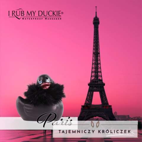 Big Teaze Toys I Rub My Duckie 2.0 Paris Black - wodoodporny masażer 7 trybow Big Teaze Toys
