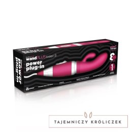 Bodywand Wand Plus Power Plug-In Rabbit Pink - model zasilany sieciowo, silikonowy Bodywand