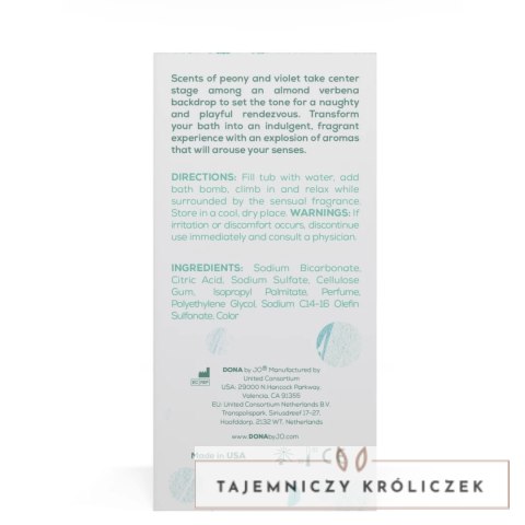 Dona Bath Bomb Naughty 140g - aromatyczna kula do kąpieli Dona