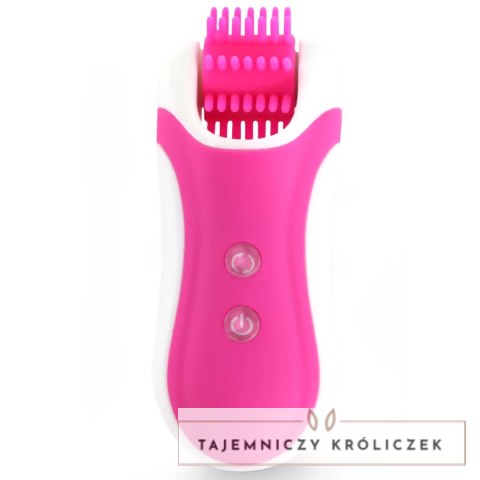 FeelzToys Clitella Pink - Kompaktowy stymulator z wymiennymi końcowkami FeelzToys