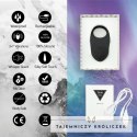 FeelzToys Thor Black - pierścień wibrujący, silikonowy, ładowany USB FeelzToys
