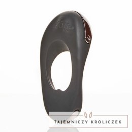 Hot Octopuss Atom Plus Black - pierścień wibrujący, podwojny silnik, czarny Hot Octopuss