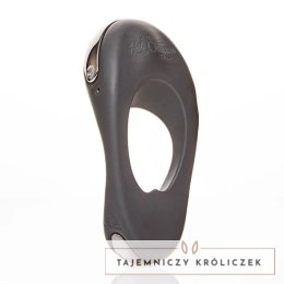 Hot Octopuss Atom Plus Black - pierścień wibrujący, podwojny silnik, czarny Hot Octopuss