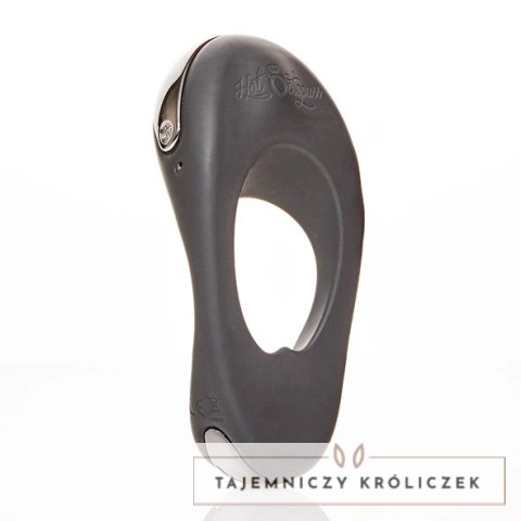 Hot Octopuss Atom Plus Black - pierścień wibrujący, podwojny silnik, czarny Hot Octopuss