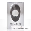 Hot Octopuss Atom Plus Black - pierścień wibrujący, podwojny silnik, czarny Hot Octopuss