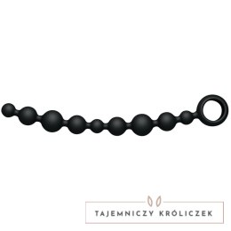 Joydivision Joyballs Long Black - silikonowy łańcuszek anatomiczny 29,8 cm Joydivision