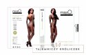 MissO B700 Bodystocking S/L siateczka średnie oczka czarny MissO