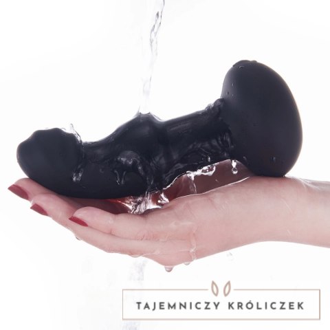 Nomi Tang Pluggy RC silikonowy masażer zdalny, 15,3 cm, USB, czarny Nomi Tang