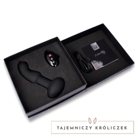 Nomi Tang Pluggy RC silikonowy masażer zdalny, 15,3 cm, USB, czarny Nomi Tang