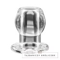 Perfect Fit Double Tunnel Plug Large Clear - anatomiczna podwojna zatyczka duża Perfect Fit