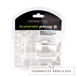 Perfect Fit Double Tunnel Plug Large Clear - anatomiczna podwojna zatyczka duża Perfect Fit