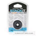 Perfect Fit Stackit Black - elastyczny pierścień silikonowy czarny Perfect Fit