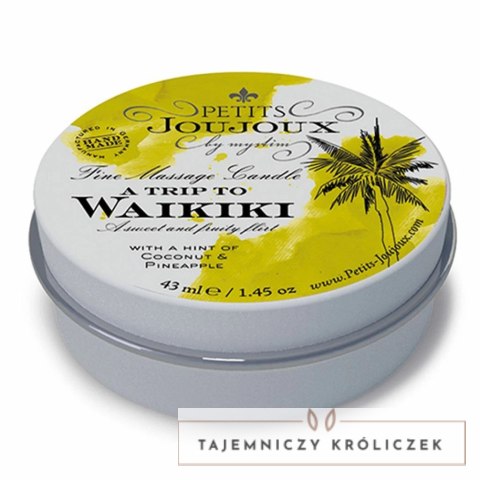 Petits Joujoux Waikiki Świeca do masażu kokos i ananas 33g Petits Joujoux