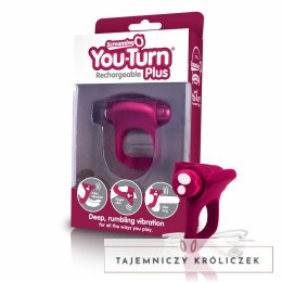 Screaming O You Turn Plus Merlot - Pierścień silikonowy z funkcją wibracji The Screaming O
