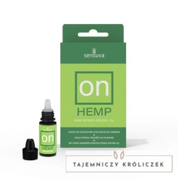Sensuva ON Arousal Oil Hemp 5 ml - naturalny olejek z konopi Sensuva
