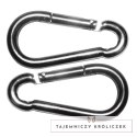 Sportsheets Edge Carabiners - Wytrzymałe klamry metalowe (2 szt.) Sportsheets