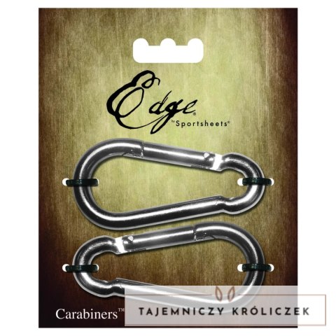 Sportsheets Edge Carabiners - Wytrzymałe klamry metalowe (2 szt.) Sportsheets