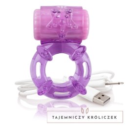 The Screaming O Charged Big O Purple - Pierścień wibrujący, 3 tryby The Screaming O