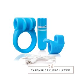 The Screaming O Charged CombO Kit #1 Blue - zestaw akcesoriow z wibracją The Screaming O