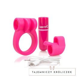 The Screaming O Charged CombO Kit #1 Pink - Zestaw akcesoriow wielofunkcyjnych The Screaming O
