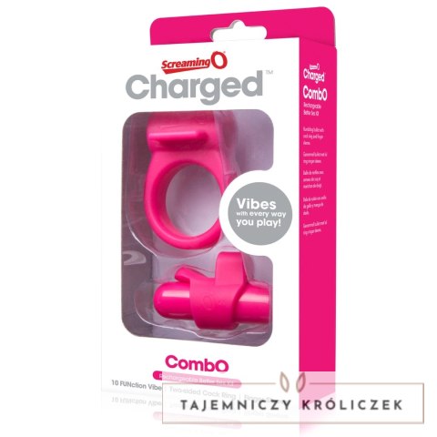 The Screaming O Charged CombO Kit #1 Pink - Zestaw akcesoriow wielofunkcyjnych The Screaming O