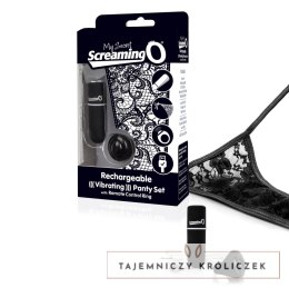 The Screaming O Charged Panty Vibe Black - zdalnie sterowany system z majteczkami The Screaming O