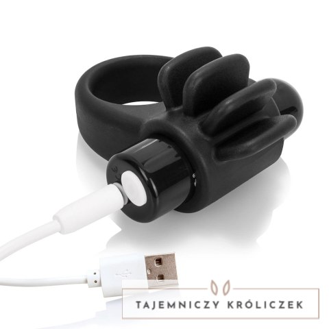 The Screaming O Charged Skooch Black - model z 10 trybami, silikonowy, czarny The Screaming O
