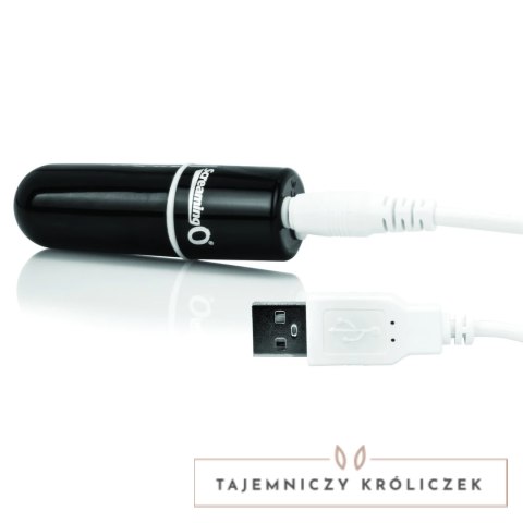 The Screaming O Charged Vooom Black - kompaktowy stymulator 10 trybow USB The Screaming O