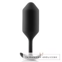 B-Vibe Snug Plug 3 czarny - silikonowy model z obciążeniem 180,7g B-Vibe