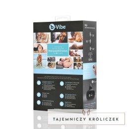 B-Vibe Trio Plug Black - model z 3 silnikami, pilot, silikon, średni B-Vibe