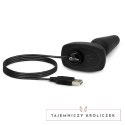 B-Vibe Trio Plug Black - model z 3 silnikami, pilot, silikon, średni B-Vibe