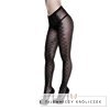 Baci Serpentine Jacquard Pantyhose Queen Size - wzorzyste rajstopy XL Baci Lingerie