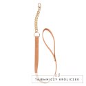 Bijoux Indiscrets Maze Leash Brown - smycz z wegańskiej skory, brązowa Bijoux Indiscrets